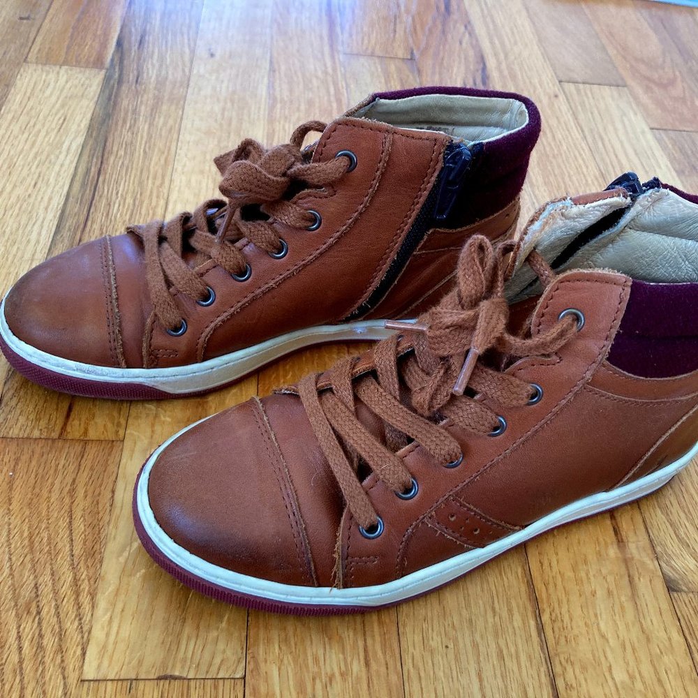 Boys Jacadi "Pingpong" Hi-Top Sneakers, Size 32 Eur (13.5 US)